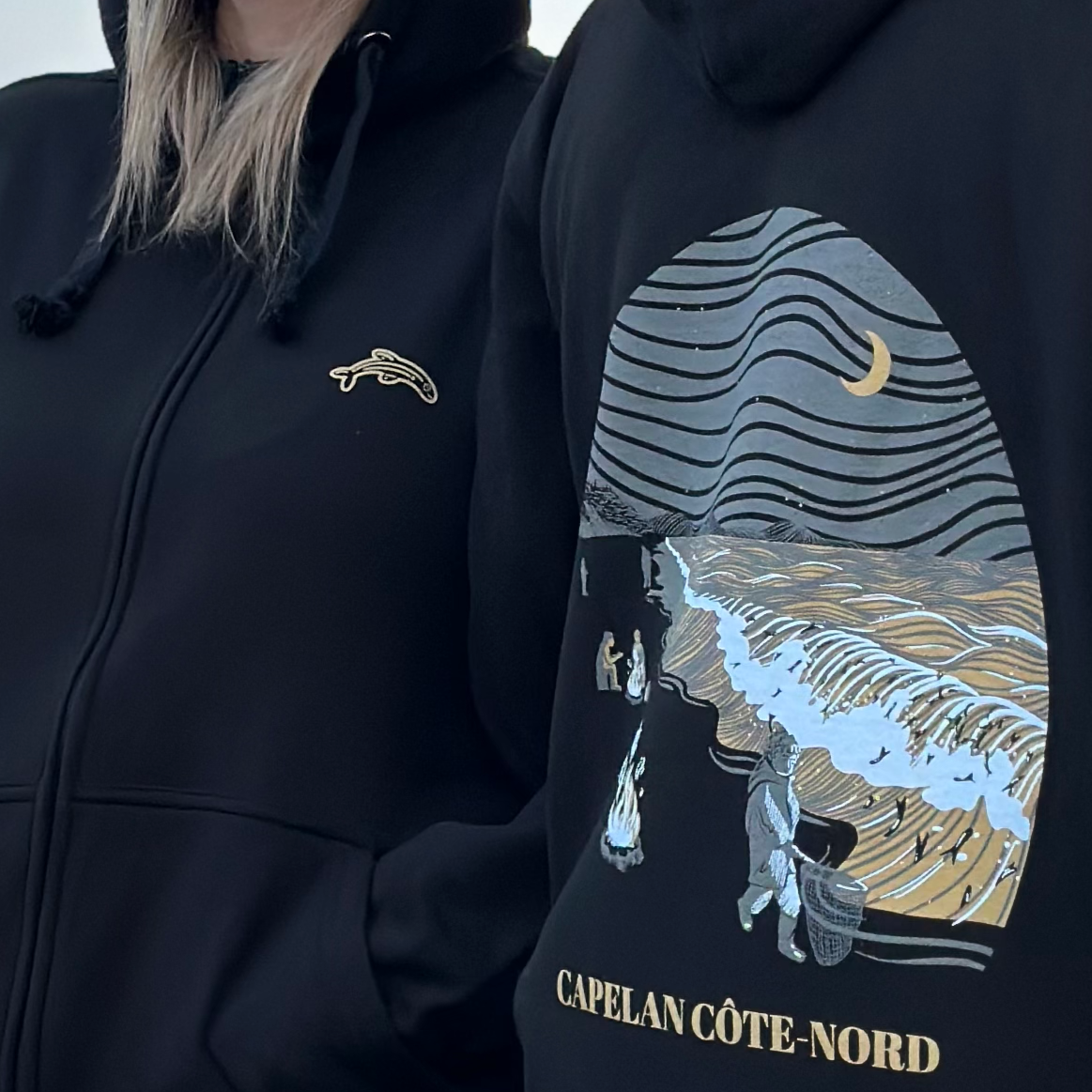 Hoodie zip Capelan