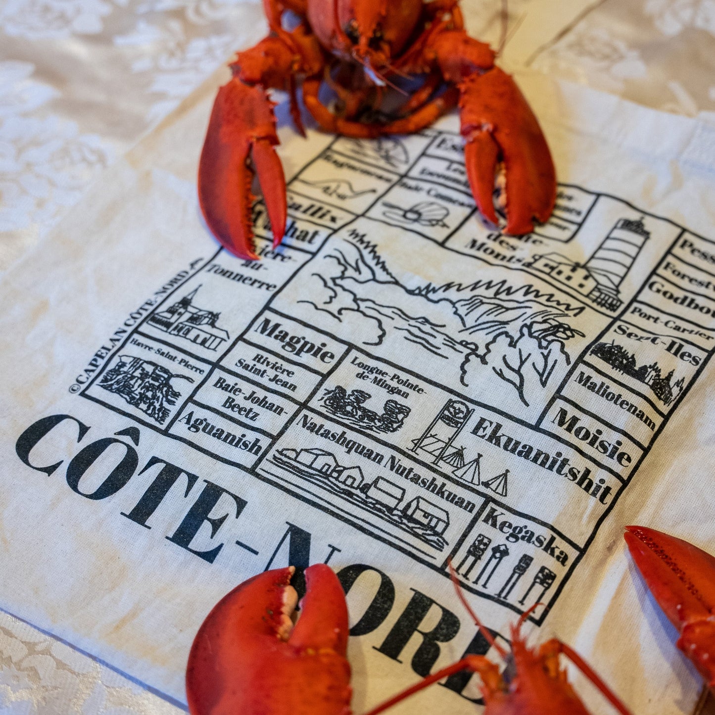 Sac attractions Côte-Nord avec des homards