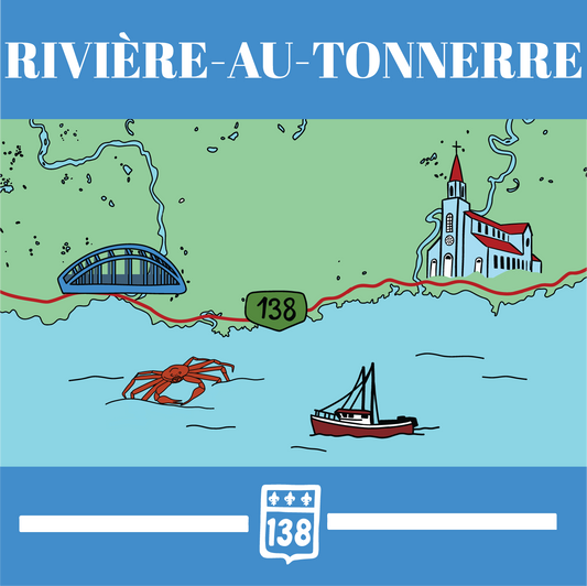 Autocollant Rivière-au-Tonnerre